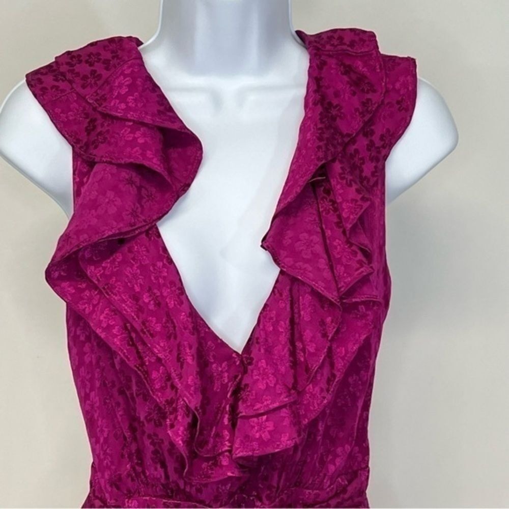 Majorelle Hot Pink Ruffle‎ Romper - Size S - Picture 2 of 6